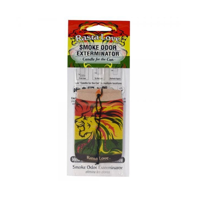 SMOKE ODOR CAR FRESHENER RASTA LOVE